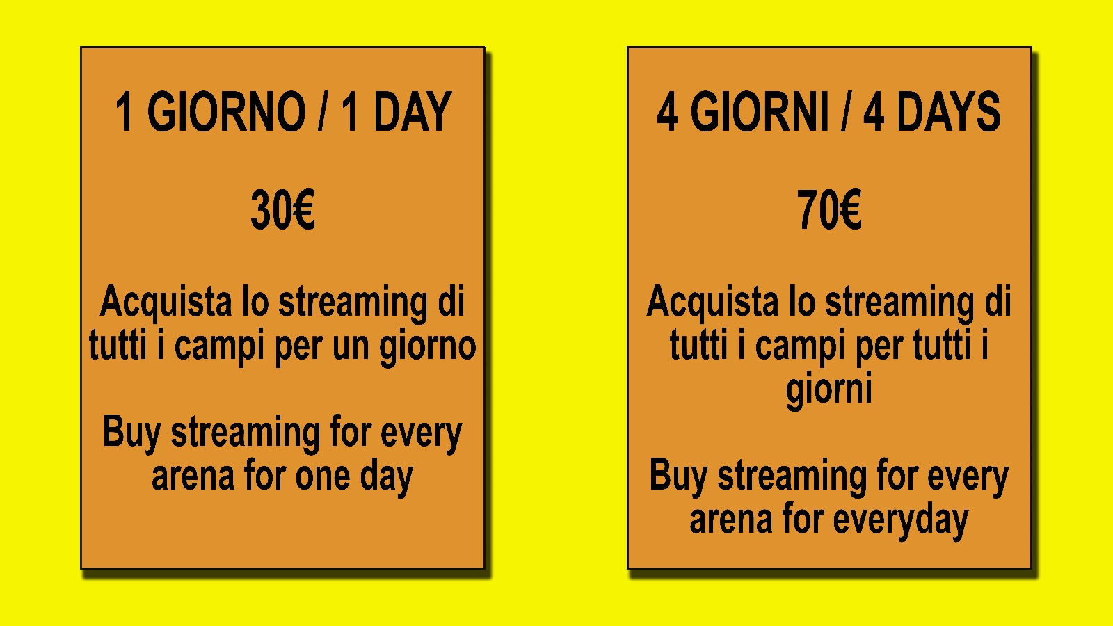 live streaming price table